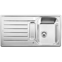 Zlewozmywak Blanco LANTOS 5 S-IF stal szczotkowana z korkiem automatycznym 517281